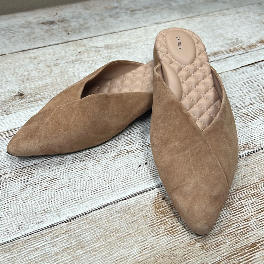 Birdies The Swan Velvet Slip On Shoes